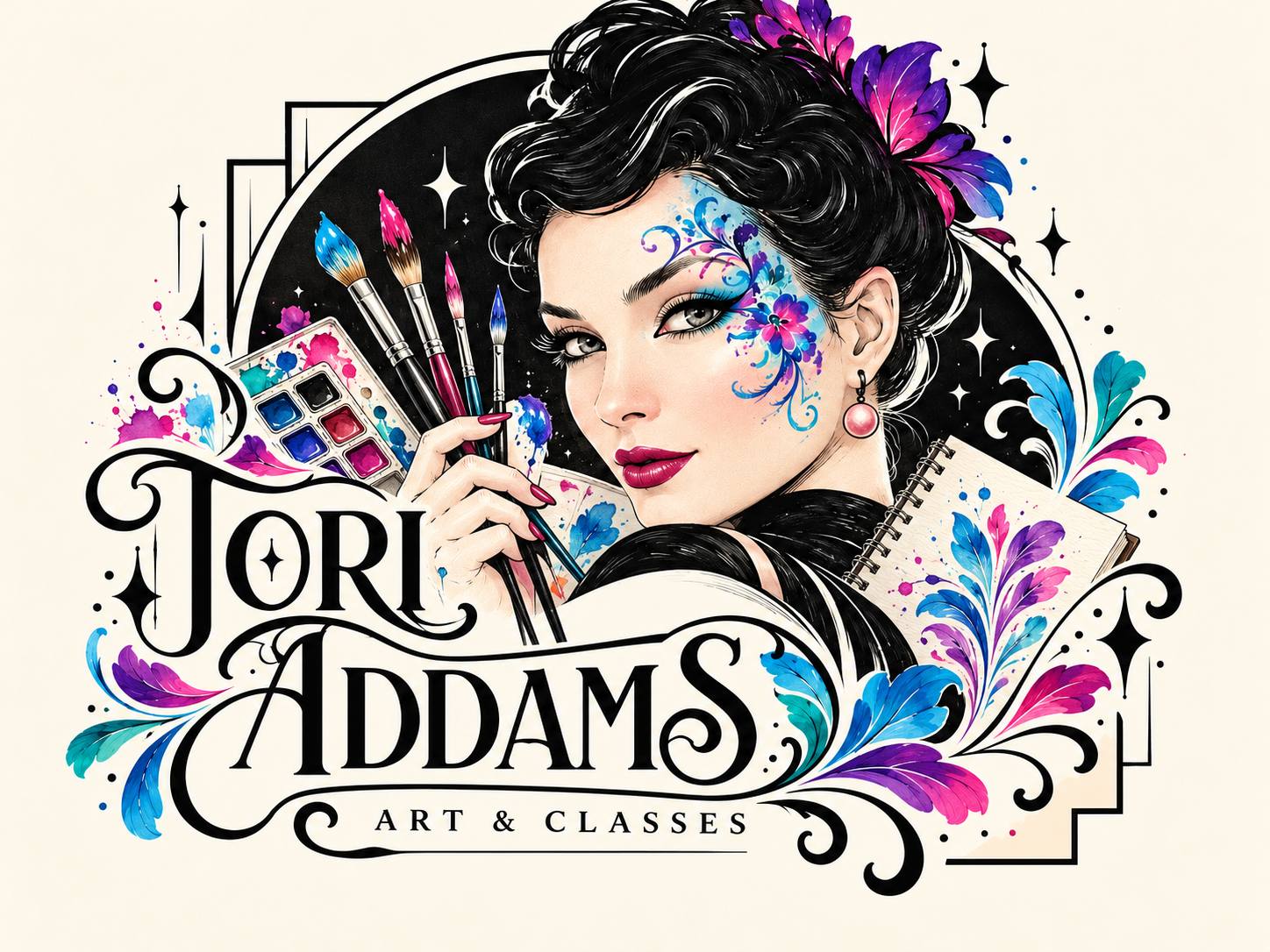 Tori Addams Art and Classes illustrated artwork